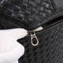 BOTTEGA VENETA INTRECCIATO Tote Bag Leather Black 163292 Auth bs37323-9