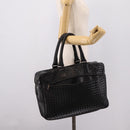 BOTTEGA VENETA INTRECCIATO Tote Bag Leather Black 163292 Auth bs37323-24