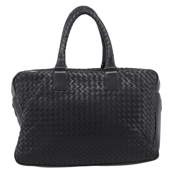 BOTTEGA VENETA INTRECCIATO Tote Bag Leather Black 163292 Auth bs37323