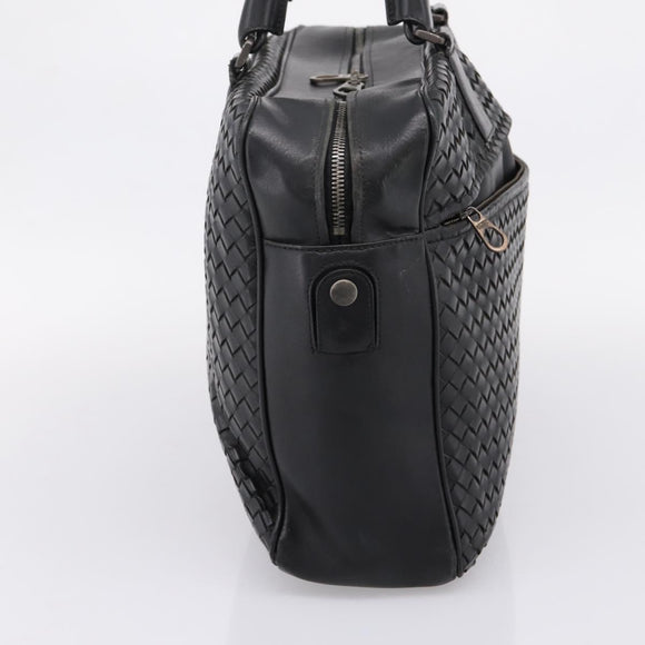 BOTTEGA VENETA INTRECCIATO Tote Bag Leather Black 163292 Auth bs37323