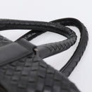 BOTTEGA VENETA INTRECCIATO Tote Bag Leather Black 163292 Auth bs37323-14