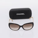 CHANEL Sunglasses plastic Black CC Auth bs37324-12