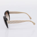 CHANEL Sunglasses plastic Black CC Auth bs37324-5
