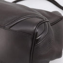 BURBERRY Tote Bag Leather Brown Gold Auth bs37327-15
