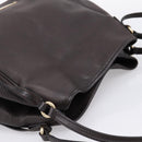 BURBERRY Tote Bag Leather Brown Gold Auth bs37327-6