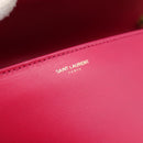 SAINT LAURENT Chain Shoulder Bag Leather Pink Gold Auth bs37328-19