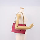 SAINT LAURENT Chain Shoulder Bag Leather Pink Gold Auth bs37328-24