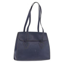LOEWE Tote Bag Leather Gold Blue Auth bs37329-1