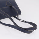 LOEWE Tote Bag Leather Gold Blue Auth bs37329-9