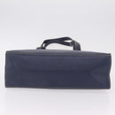 LOEWE Tote Bag Leather Gold Blue Auth bs37329-8