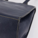 LOEWE Tote Bag Leather Gold Blue Auth bs37329-19