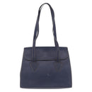 LOEWE Tote Bag Leather Gold Blue Auth bs37329-13