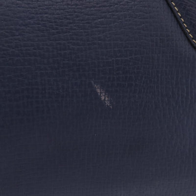 LOEWE Tote Bag Leather Gold Blue Auth bs37329 - 0