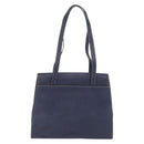 LOEWE Tote Bag Leather Gold Blue Auth bs37329-3