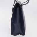 LOEWE Tote Bag Leather Gold Blue Auth bs37329-5