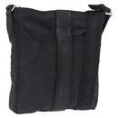 HERMES Acapulco Bandouliere Shoulder Bag Nylon Black Silver Auth bs37330-1