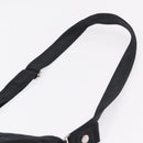 HERMES Acapulco Bandouliere Shoulder Bag Nylon Black Silver Auth bs37330-10