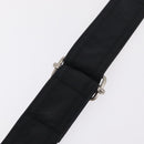 HERMES Acapulco Bandouliere Shoulder Bag Nylon Black Silver Auth bs37330-11