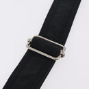 HERMES Acapulco Bandouliere Shoulder Bag Nylon Black Silver Auth bs37330-12