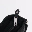 HERMES Acapulco Bandouliere Shoulder Bag Nylon Black Silver Auth bs37330-19