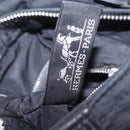HERMES Acapulco Bandouliere Shoulder Bag Nylon Black Silver Auth bs37330-25