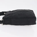 HERMES Acapulco Bandouliere Shoulder Bag Nylon Black Silver Auth bs37330-7
