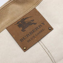 BURBERRY Blue Label Tote Bag Canvas White Auth bs37331-16