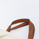 BURBERRY Blue Label Tote Bag Canvas White Auth bs37331-8