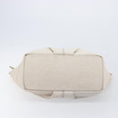 BURBERRY Blue Label Tote Bag Canvas White Auth bs37331-9
