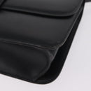 HERMES Dolly Shoulder Bag Leather Black Gold Auth bs37332-13