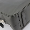 PRADA Business Bag Saffiano leather Gray Silver Auth bs37335A-14