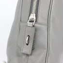 PRADA Business Bag Saffiano leather Gray Silver Auth bs37335A-19