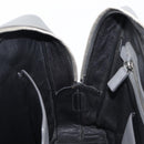 PRADA Business Bag Saffiano leather Gray Silver Auth bs37335A-22