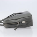 PRADA Business Bag Saffiano leather Gray Silver Auth bs37335A-4