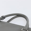 PRADA Business Bag Saffiano leather Gray Silver Auth bs37335A-8