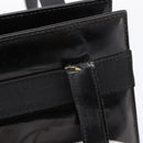 Salvatore Ferragamo Vala Tote Bag Patent leather Black Gold Auth bs37336-14
