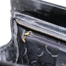 Salvatore Ferragamo Vala Tote Bag Patent leather Black Gold Auth bs37336-21