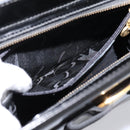 Salvatore Ferragamo Vala Tote Bag Patent leather Black Gold Auth bs37336-22