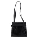 Salvatore Ferragamo Vala Tote Bag Patent leather Black Gold Auth bs37336-3