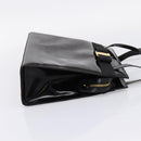 Salvatore Ferragamo Vala Tote Bag Patent leather Black Gold Auth bs37336-5
