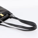 Salvatore Ferragamo Vala Tote Bag Patent leather Black Gold Auth bs37336-7