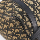 Christian Dior Trotter Canvas Boston Bag Navy Silver Auth bs37337-16