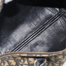 Christian Dior Trotter Canvas Boston Bag Navy Silver Auth bs37337-11