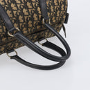 Christian Dior Trotter Canvas Boston Bag Navy Silver Auth bs37337-8