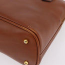 GUCCI Bamboo Hand Bag Leather Brown Gold 000 2058 0290 0 Auth bs37341-15