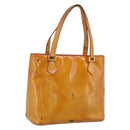 LOUIS VUITTON Monogram Vernis Houston Hand Bag Beige M91004 LV Auth bs37344-1