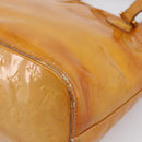 LOUIS VUITTON Monogram Vernis Houston Hand Bag Beige M91004 LV Auth bs37344-12