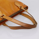 LOUIS VUITTON Monogram Vernis Houston Hand Bag Beige M91004 LV Auth bs37344-7