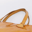 LOUIS VUITTON Monogram Vernis Houston Hand Bag Beige M91004 LV Auth bs37344-8