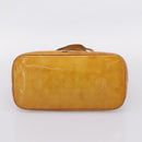 LOUIS VUITTON Monogram Vernis Houston Hand Bag Beige M91004 LV Auth bs37344-9